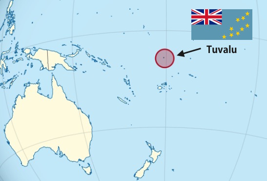 Tuvalu on Map