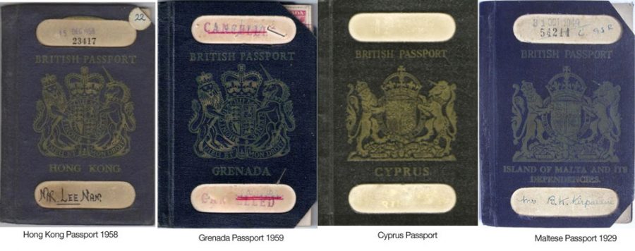 Old British Territory Passports