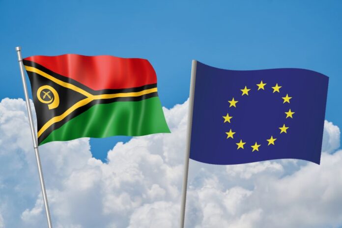 EU and Vanuatu Flags
